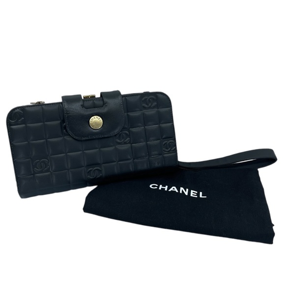 CHANEL Handbags - SOLD Authentic CHANEL CC Wristlet Clutch Wallet On Chain